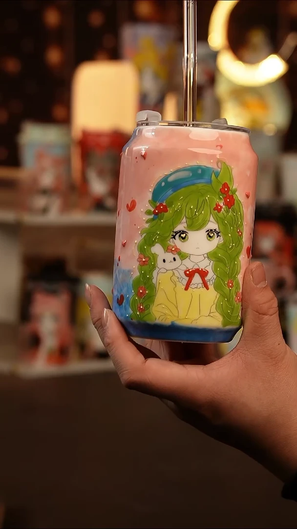 (玉泥）景德镇手工手绘文创陶瓷杯