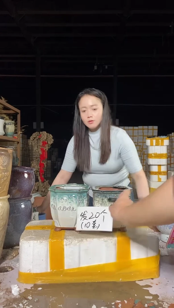 宜兴紫砂粗陶花盆15/15