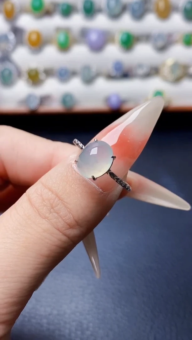 银S925镶嵌戒指翡翠5059