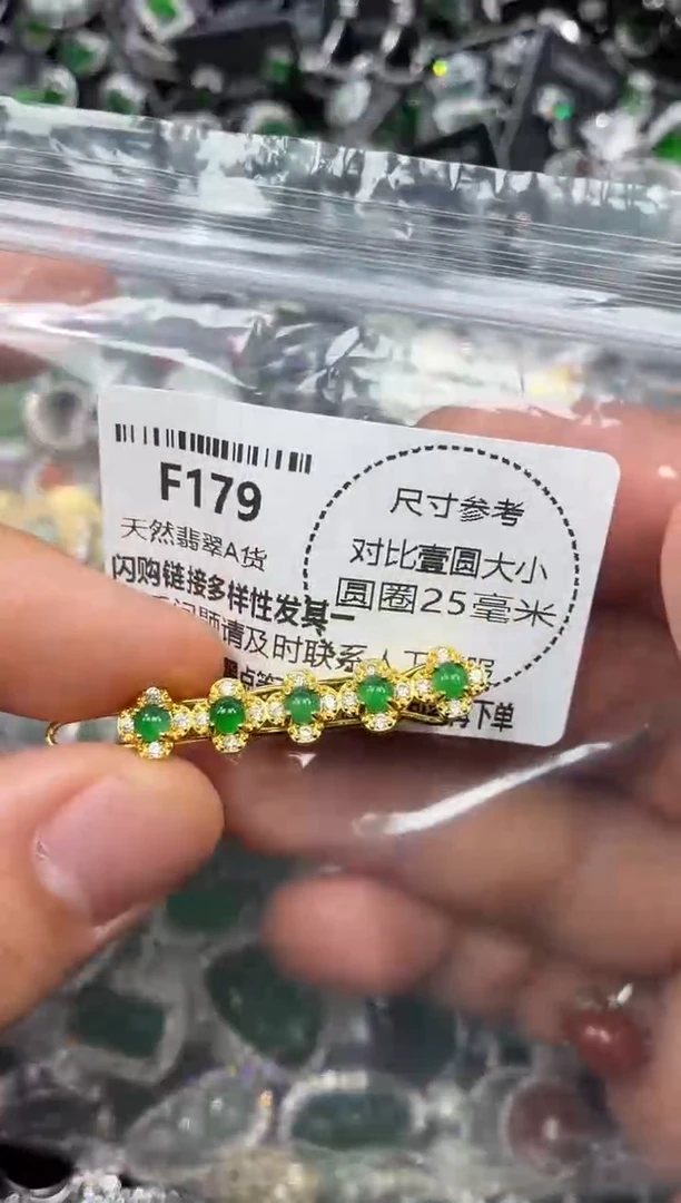 颈饰未镶嵌翡翠F179发夹