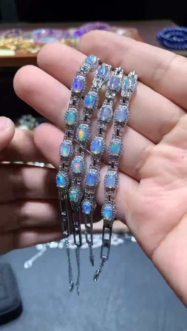 【闪购商品】欧泊手链未镶嵌K144【多样性发其一】