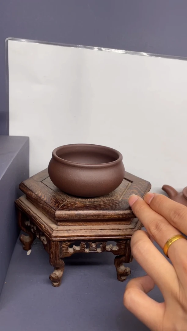 茶壶紫砂台西紫泥 普洱杯