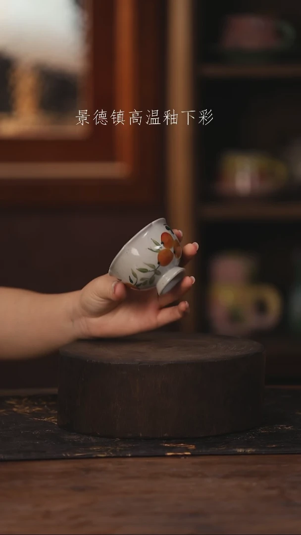 陶瓷景德镇高温釉下手绘陶瓷418