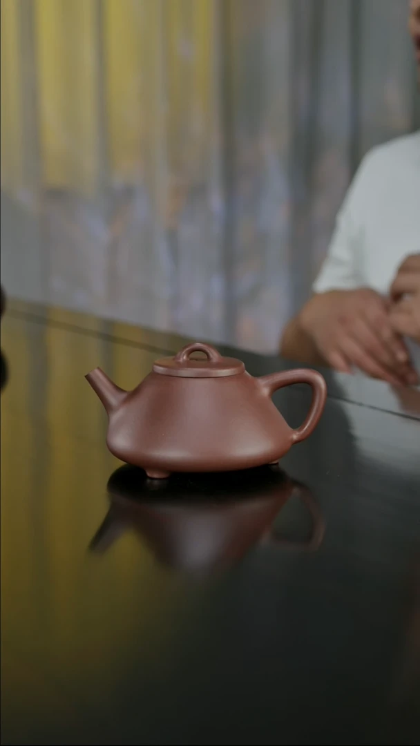 茶壶紫砂欧*岛子冶石瓢高端紫砂壶