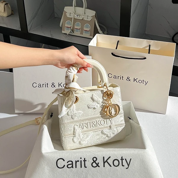 CARITKOTY戴妃包包女爆款2025新款通勤气质手提包百搭斜挎小包包