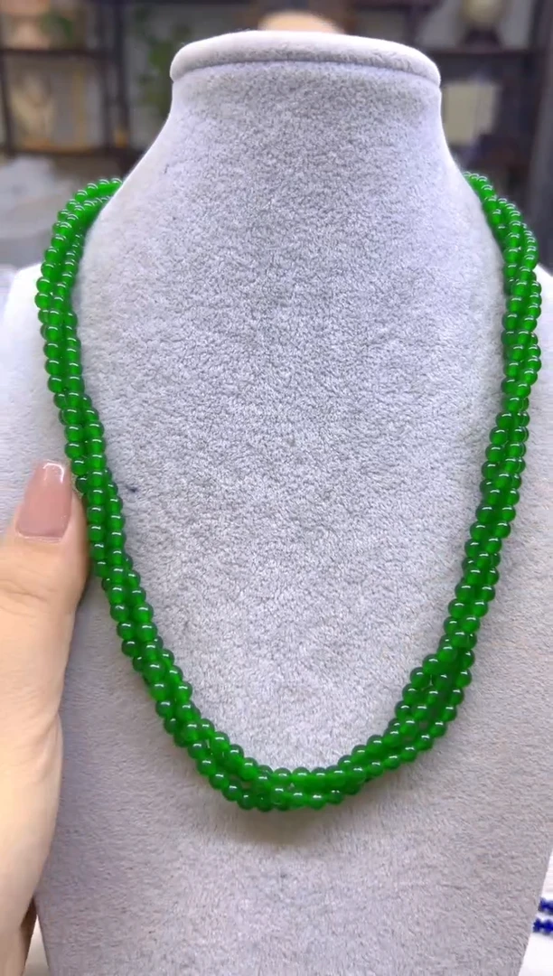 翡翠未镶嵌项链DIY款X384