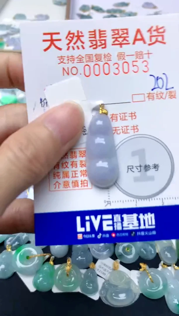 【闪购商品】翡翠颈饰18K金镶嵌202天然A货翡翠