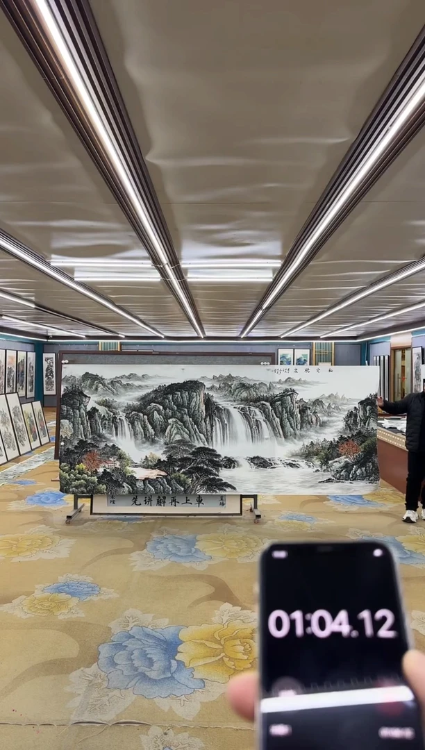 绘画阿***KM邵明义-大丈二-山水国画