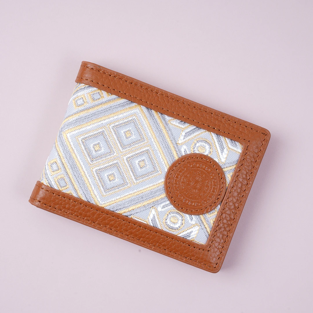 钱包证件卡包广西非遗壮锦头层牛皮驾驶证短款多卡位情侣款送男友