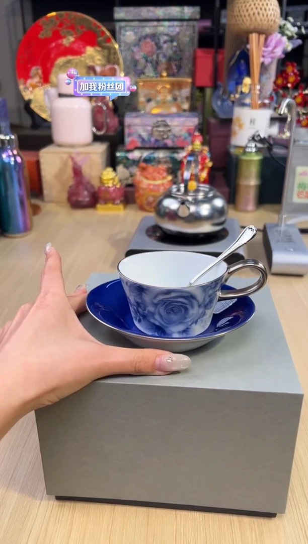 181蓝玫瑰佩里托摩卡杯