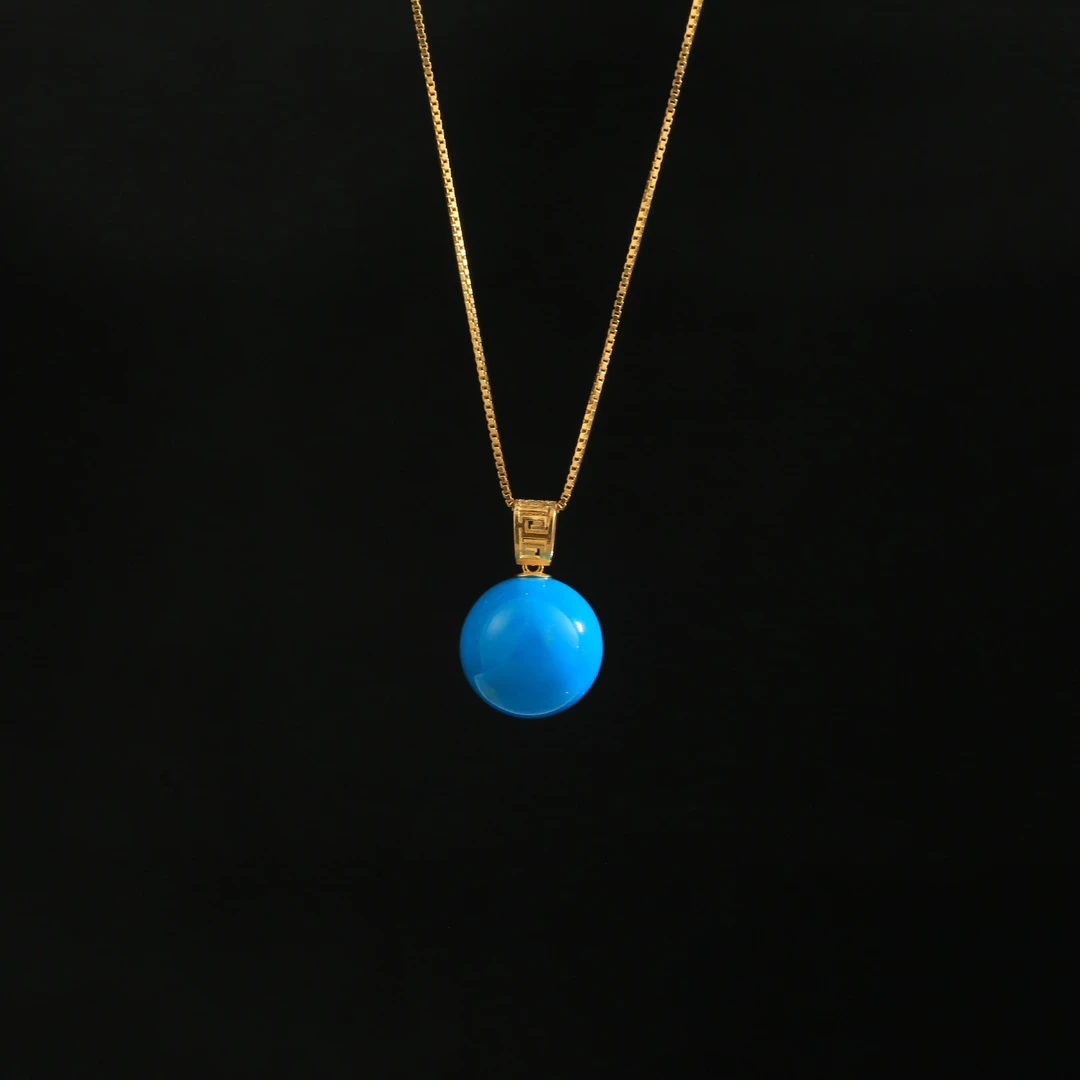 【品佳专属】18k睡美人圆珠吊坠10mm-kx58