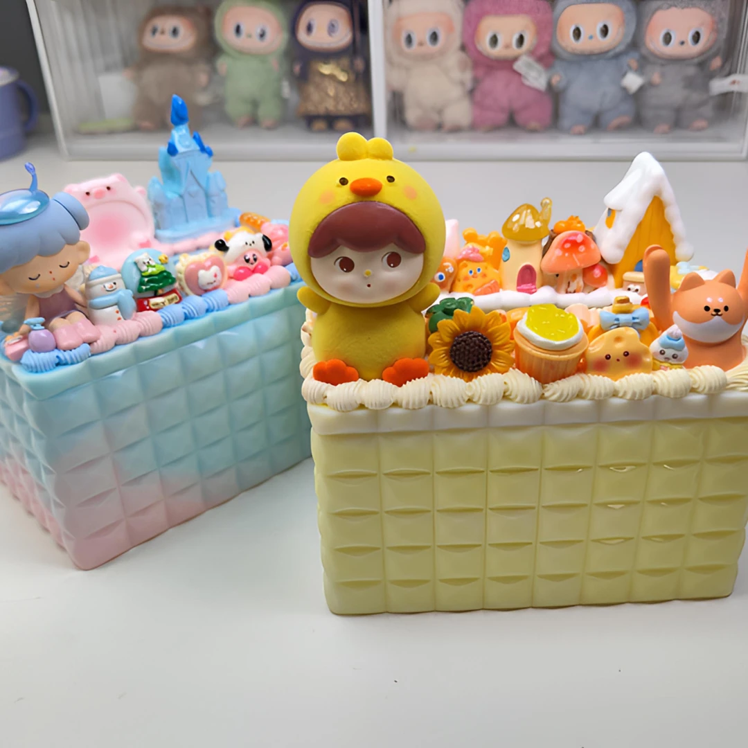 创意个性潮流DIY萌粒滴胶纸巾盒摆件