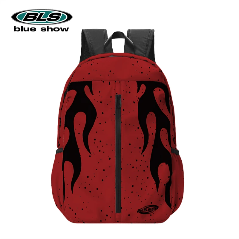 SRRW x blue show大学生上学通勤休闲旅游双肩包男士大容量电脑包