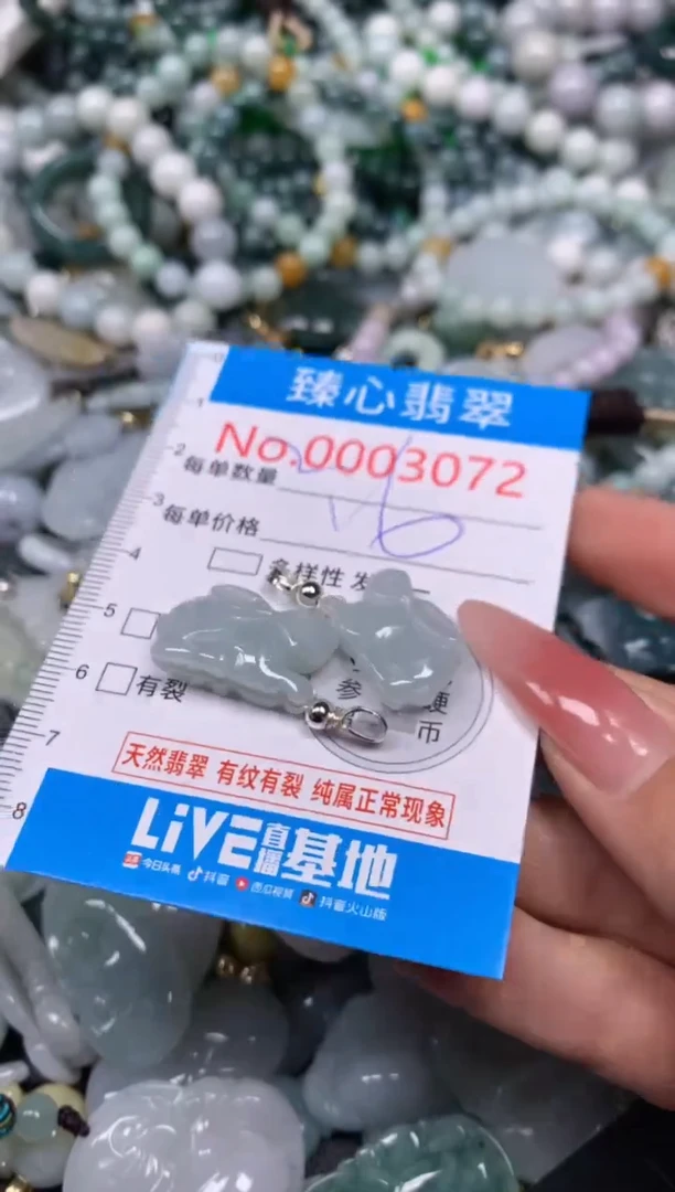 【闪购商品】翡翠颈饰未镶嵌含绳0003072