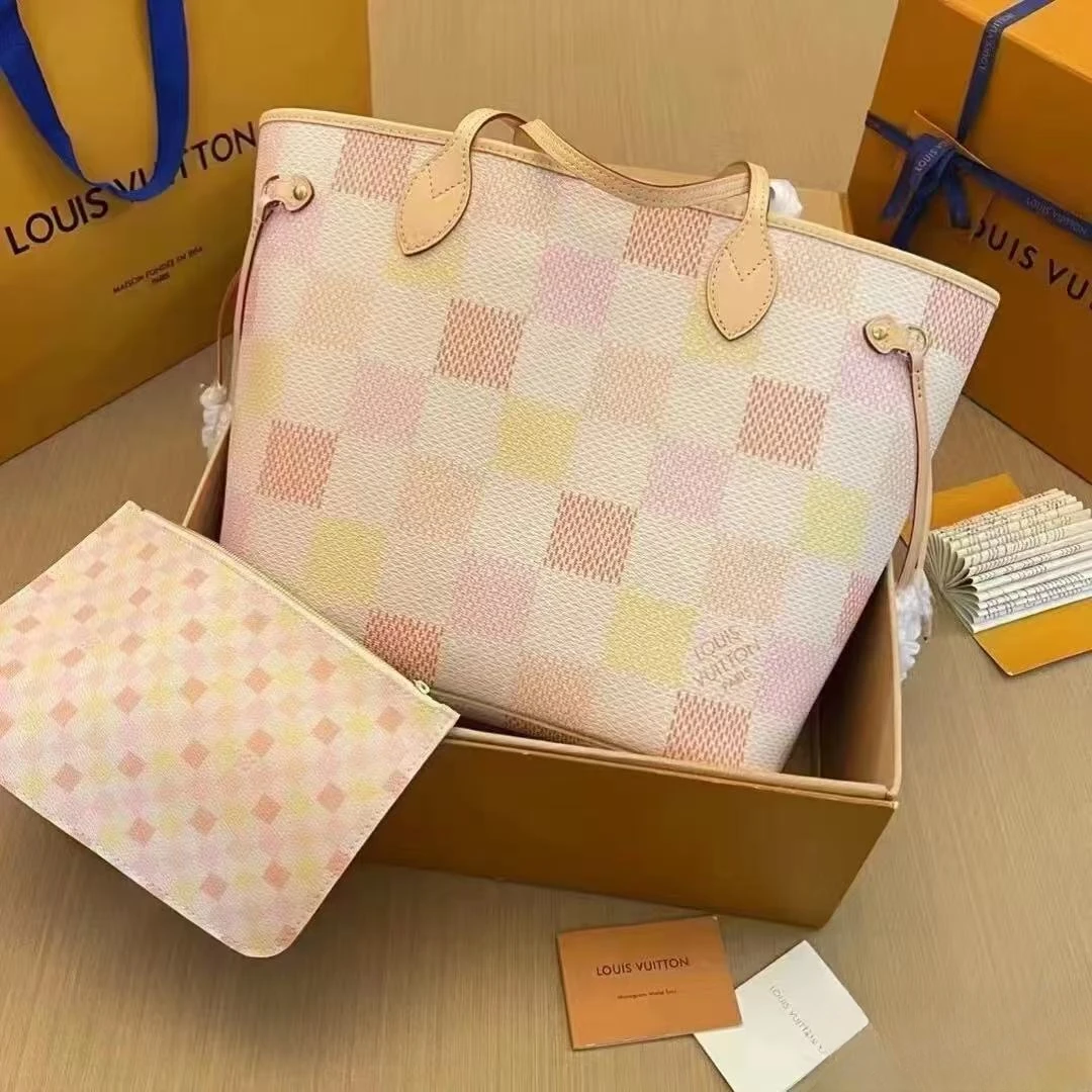 95新 LouisVuitton/路易威登 青奢荟/购物袋中号单肩包/78264