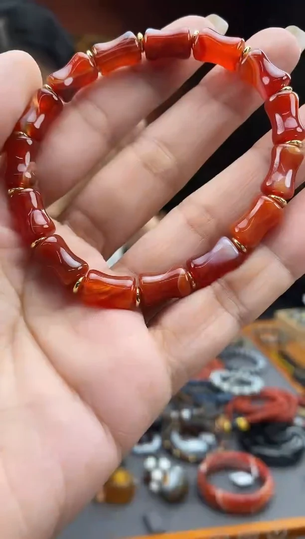 玛瑙/玉髓颈饰未镶嵌-0917-264 Y多样性发