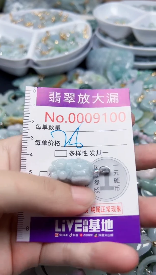 颈饰未镶嵌翡翠9100