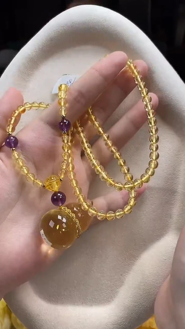 琥珀颈饰未镶嵌吊坠