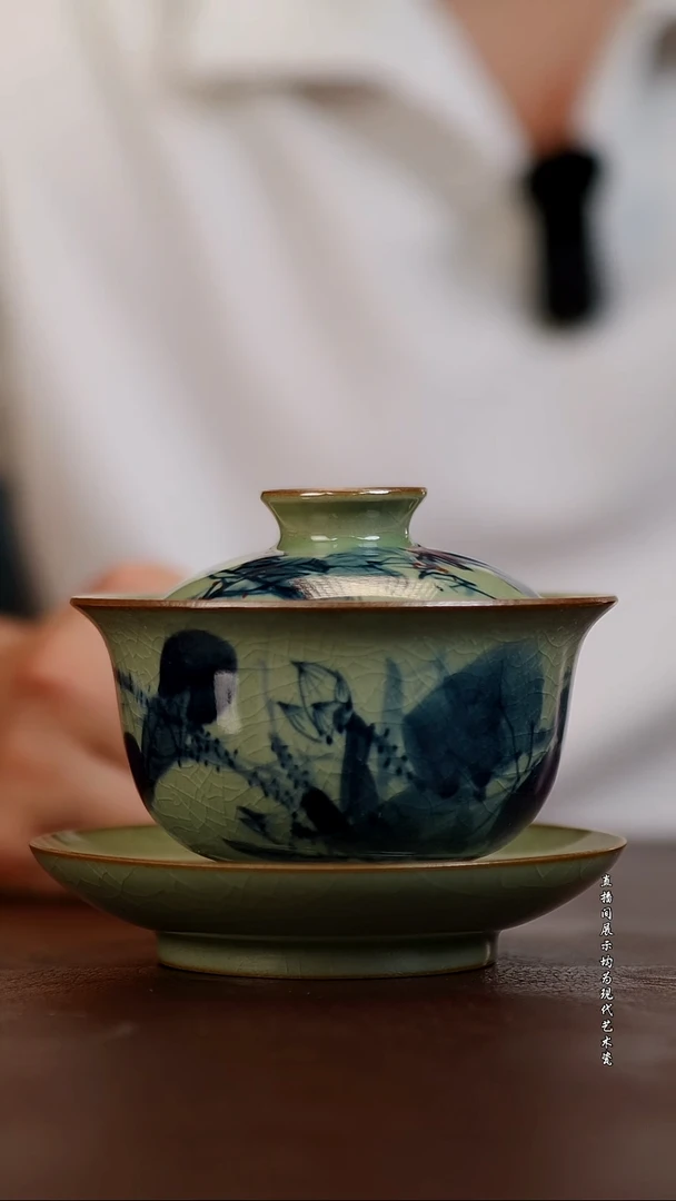 摆件景德镇陶东方现代艺术高端茶器花瓶摆件