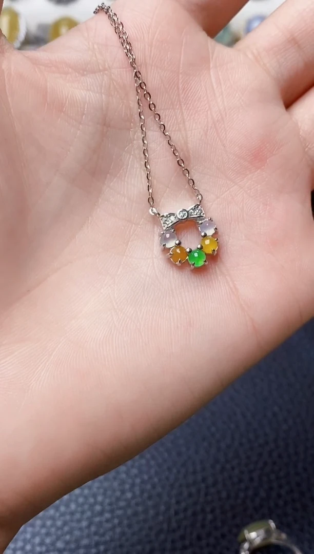 银S925镶嵌戒指翡翠3824