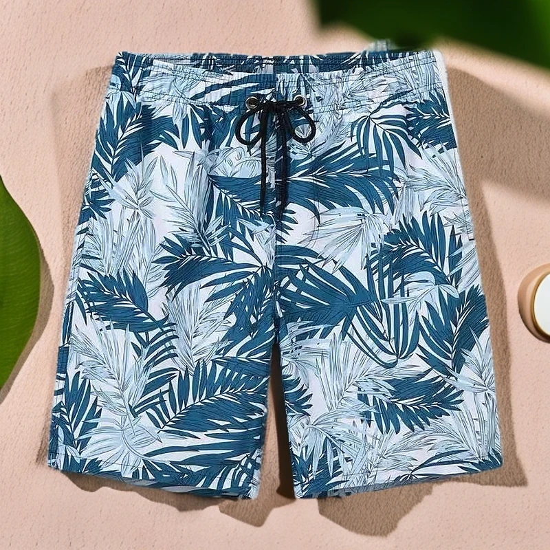 海边度假沙滩短裤男日系宽松百搭外穿泳裤夏季薄款速干运动五分裤