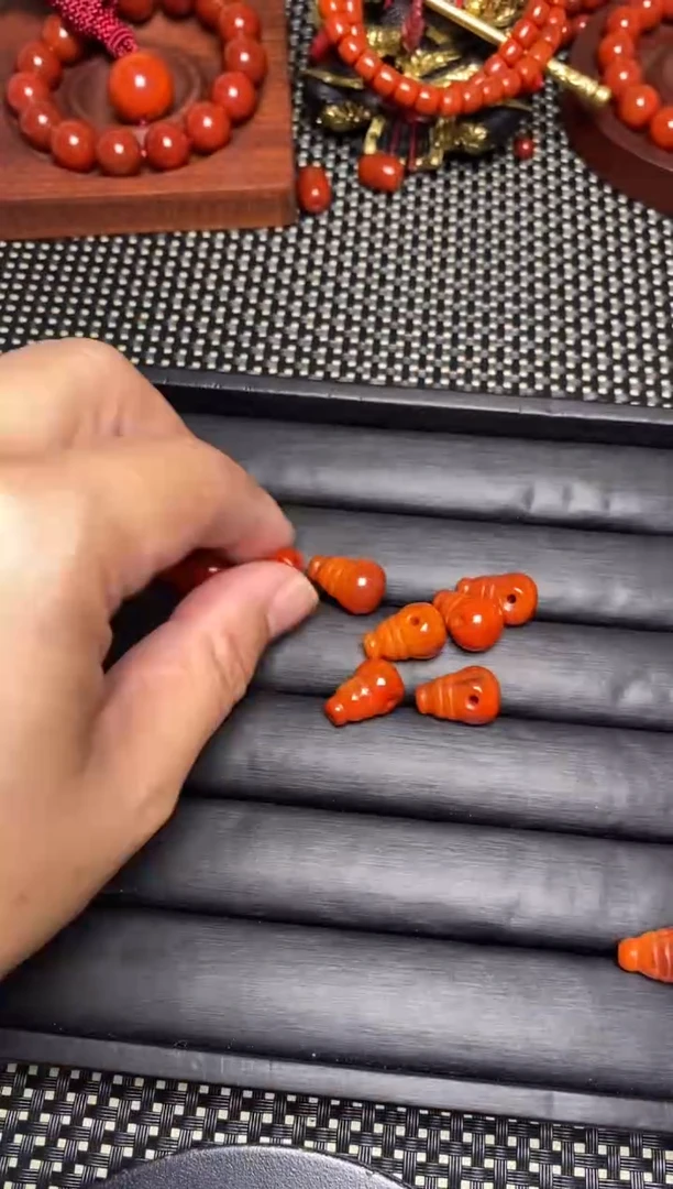 未镶嵌南红玛瑙珠宝半成品三通 冰飘