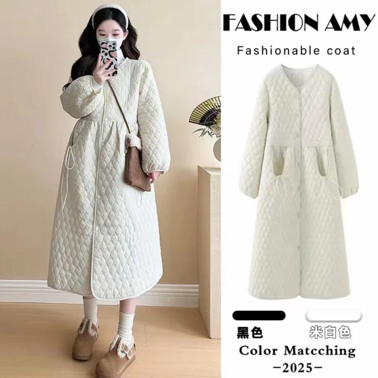 韩版简约风孕妇秋冬季新款外套宽松舒适高颜值休闲显瘦高质量棉服