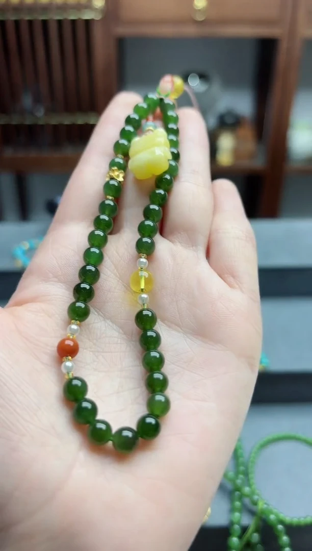 【闪购商品】和田玉挂件未镶嵌碧玉多宝挂件 DN