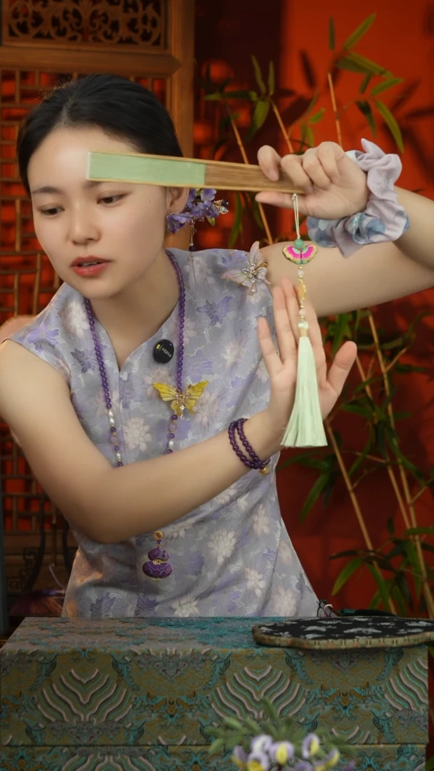 刺绣纯手工非遗国风饰品流苏不带扇子