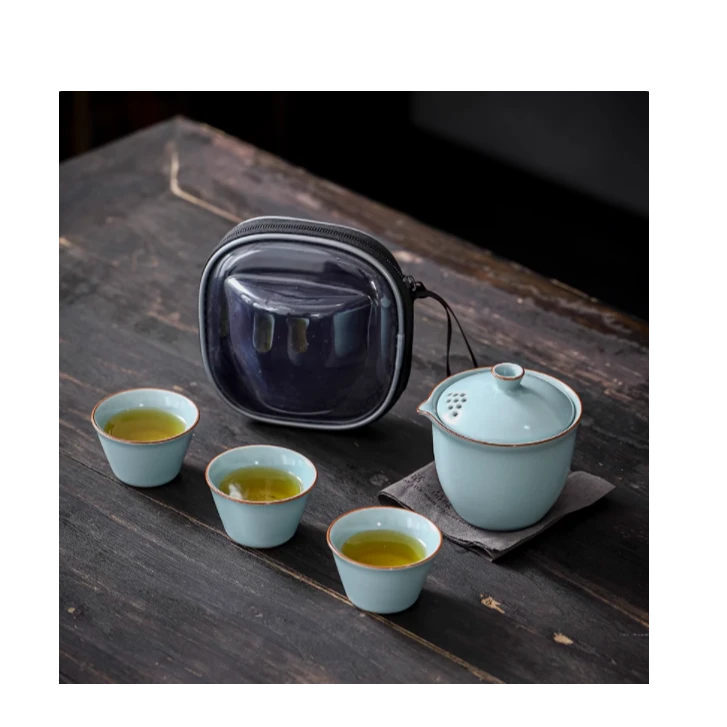 H0018-天青汝窑旅行套装