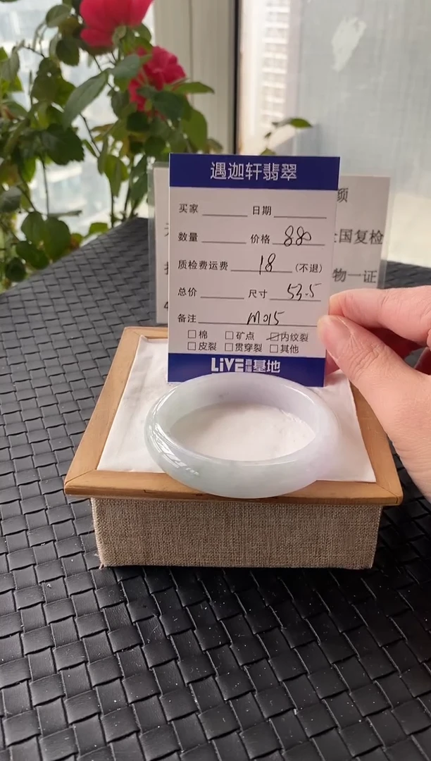 未镶嵌手镯翡翠53.5圈口 M015编码