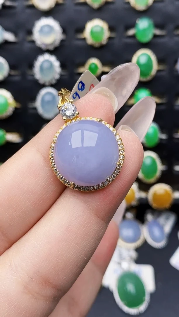 银S925镶嵌戒指翡翠0047