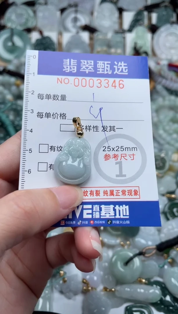 翡翠未镶嵌颈饰00..3346