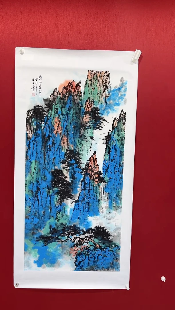 国画蒋德文老师画作