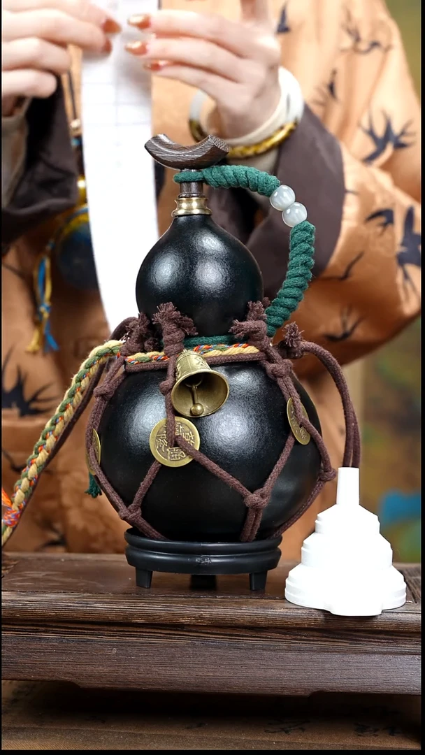 WG054网兜款大漆酒葫芦（现货现发）