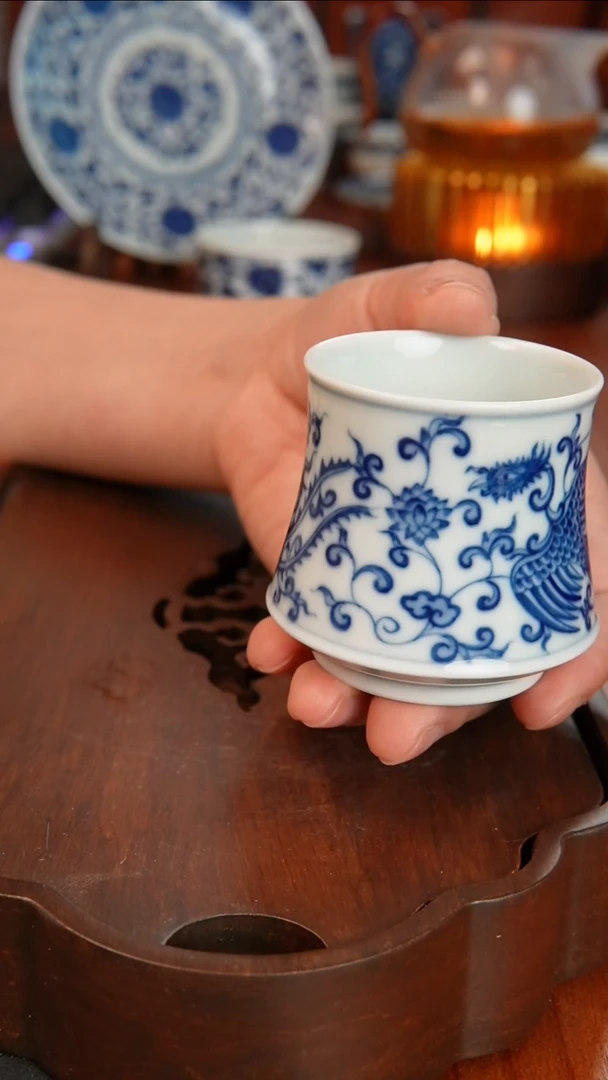 【闪购商品】景德镇镹曰陶手工手绘柴窑茶具