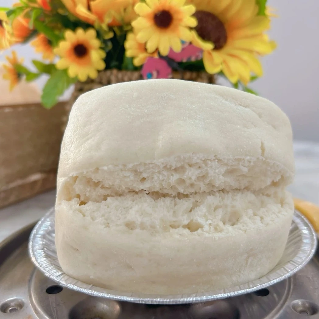 恩施手工老面馒头绵软有嚼劲麦香浓郁加热即食