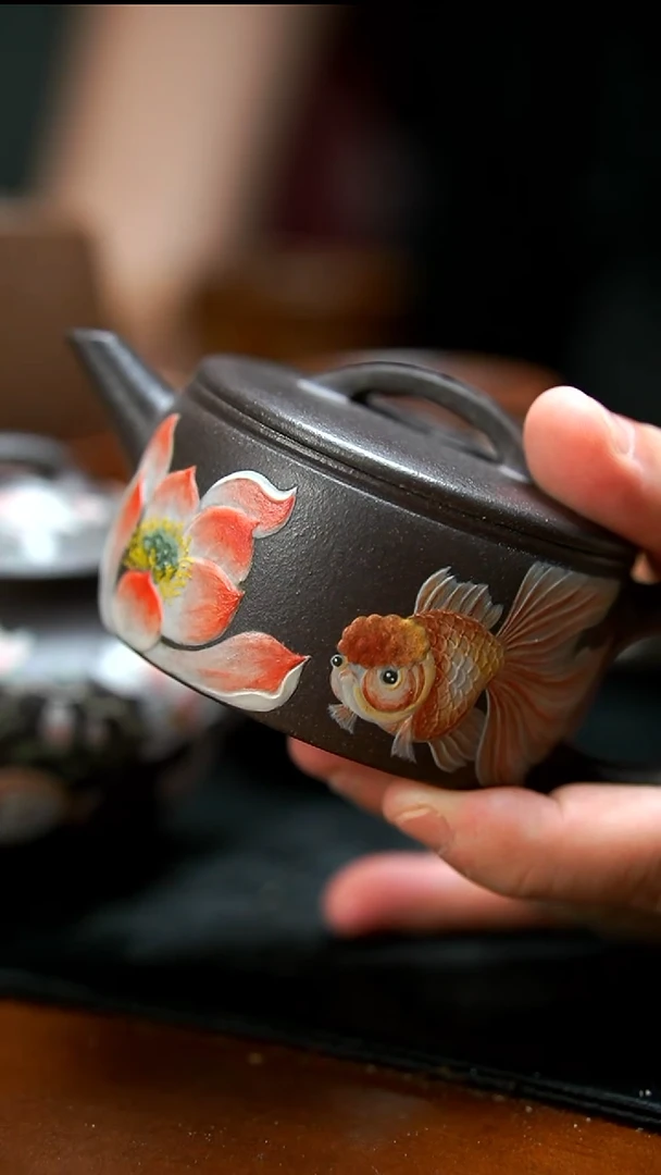 茶壶紫砂天青汉瓦兰寿壶