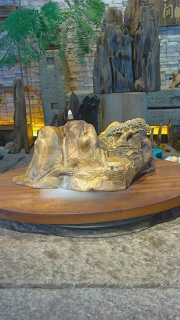 木金丝楠倒流香摆件