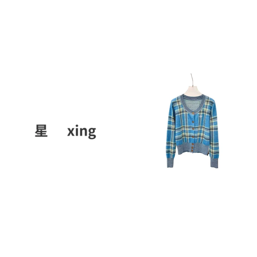 017春秋时尚新款单排扣针织长袖上衣51003