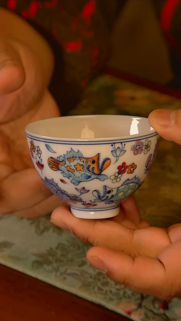 杯手工手绘杯杯很美丽