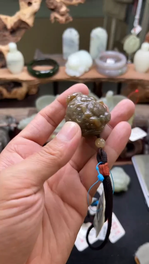 【闪购商品】和田玉手把未镶嵌且末迪克兰全糖 金蟾9004255