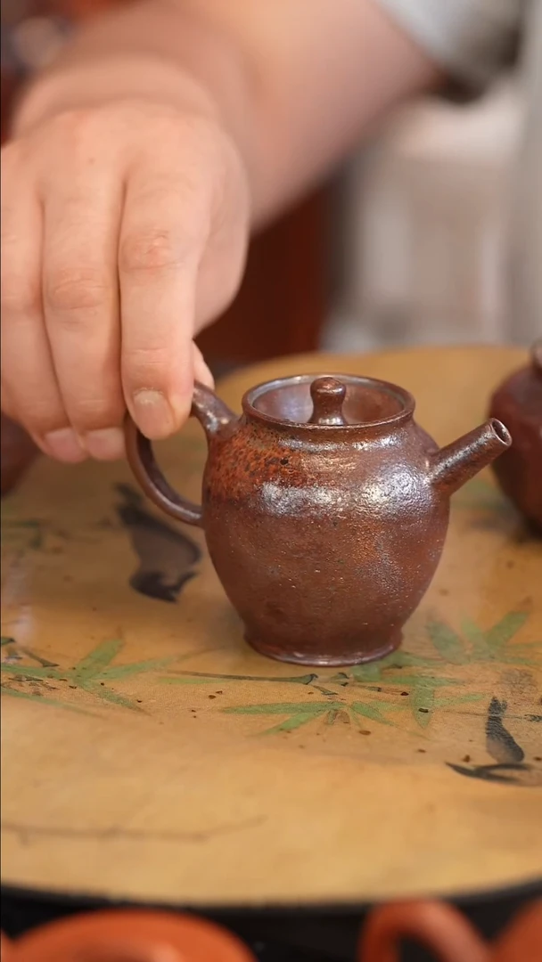 茶壶紫砂原矿手工制作