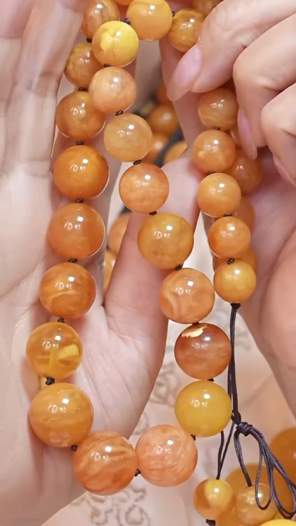 蜜蜡颈饰未镶嵌4122天然蜜蜡珠宝奇石云端妖孽全部保真