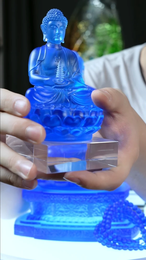 茶宠药老师高12厘米送水晶底坐