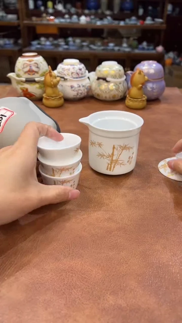 真的很便宜会开片的旅行茶具