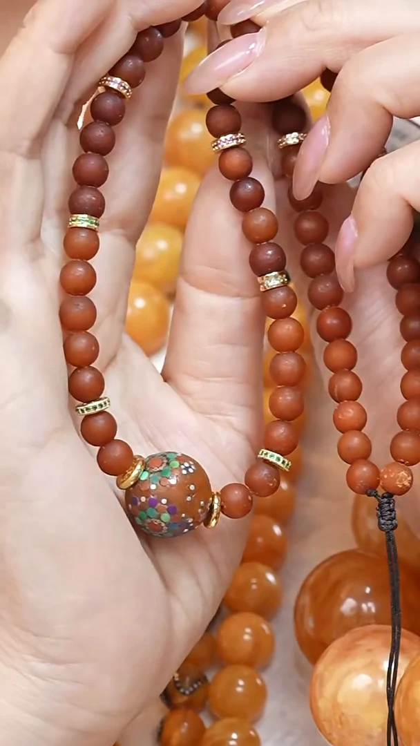 蜜蜡颈饰未镶嵌7275天然蜜蜡珠宝奇石云端妖孽全部保真