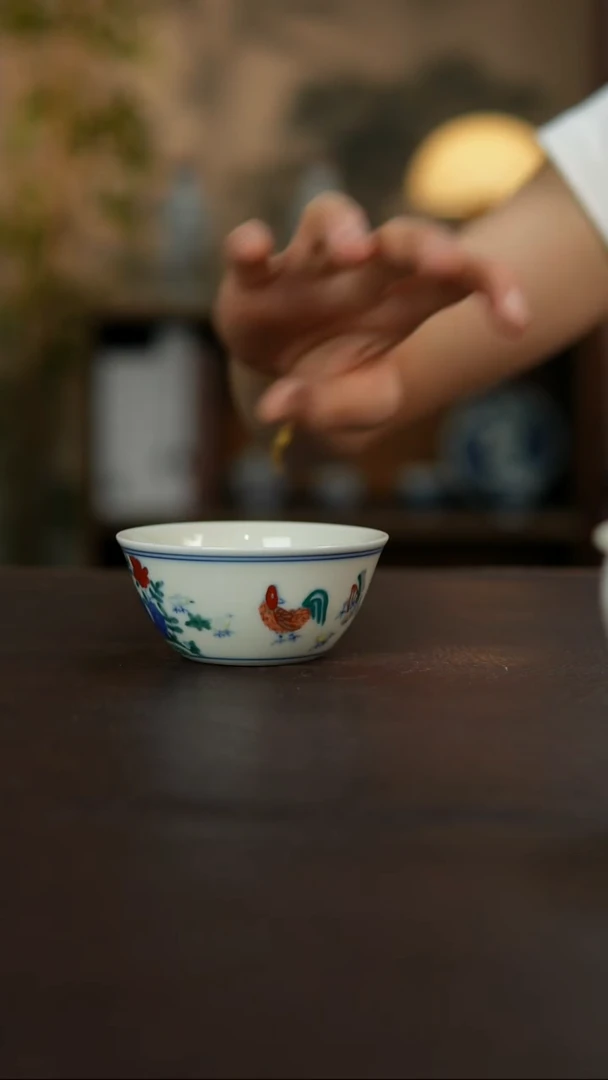景德镇陶瓷杯碗柴烧多人