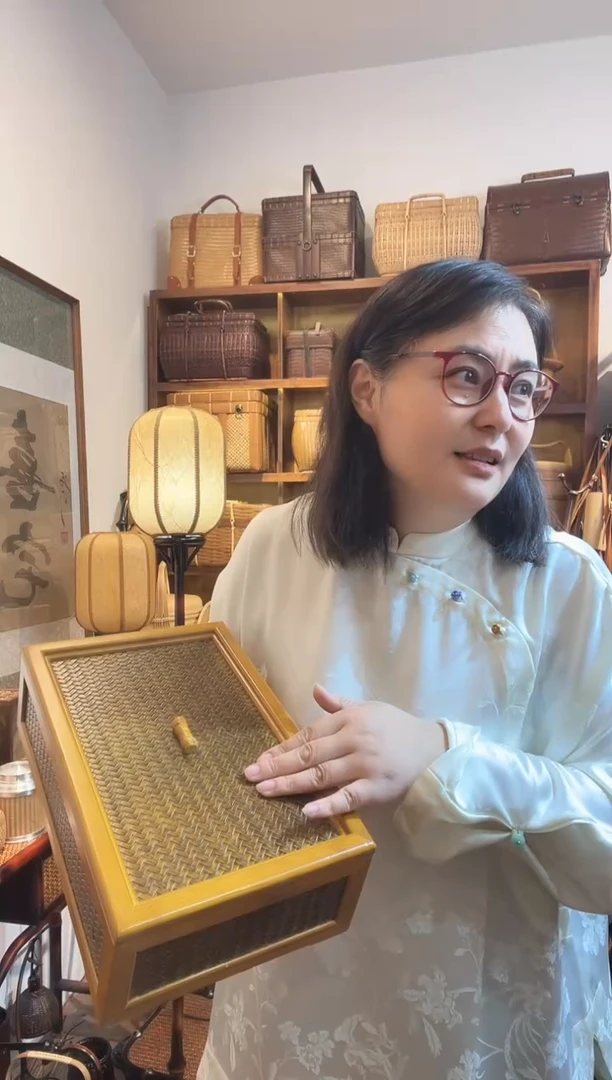 竹编精品款干果盒