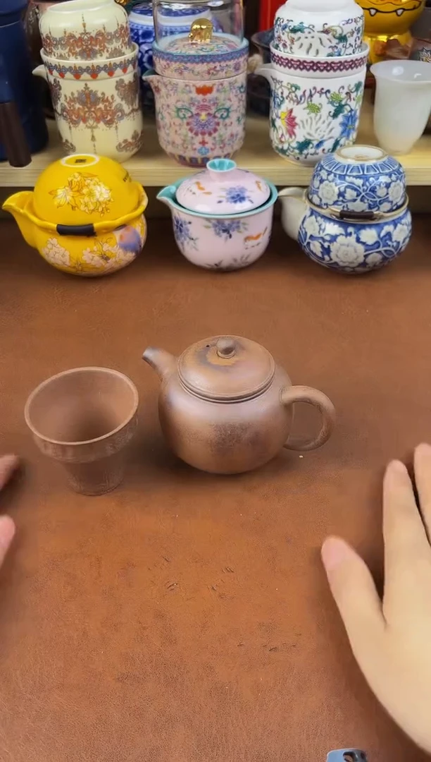 陶瓷茶具摆件旅行套组